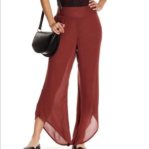 Free People Asymmetrical Hem Pants